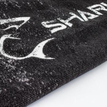 White Shark Dvielelis STINGRAY TW-01, 80x160 cm, 100% pārstrādāts poliesters, melna/balta/sarkana (STINGRAY)