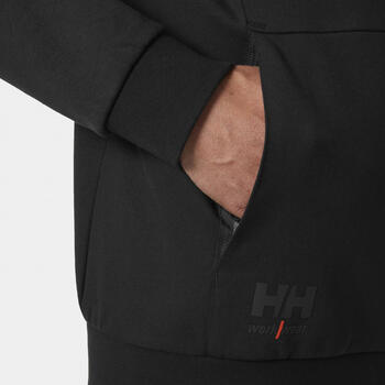 Helly Hansen рабочая куртка Evo Zip 79344_991-XL, XL, черная, молнии YKK, хлопок, полиэстер, ElastaneTECH (79344_991-XL)