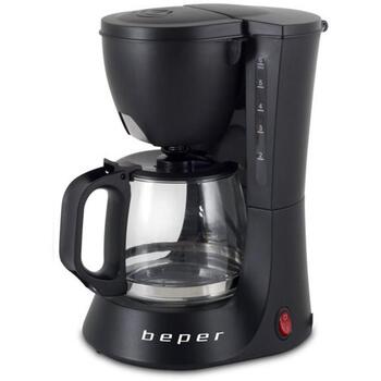Beper Кофеварка BC.060, 600W, 0.6l, черный, моющийся пластиковый фильтр, капельный кофе, ячменный кофе (BC.060)