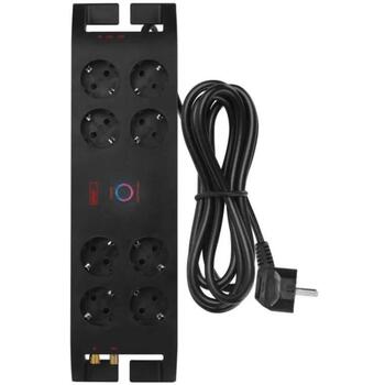 Emos Защита от перенапряжения P54252, 3 м, 1800 Дж, 8 × 2P + PE, 3680 Вт, 16 А, EMI/RFI фильтр, защита от детей (P54252)