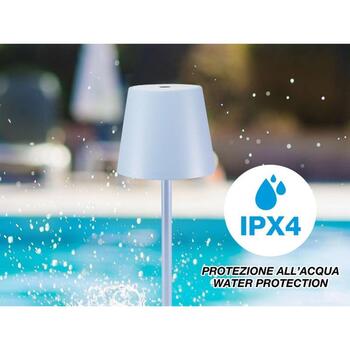 Beper Настольная лампа P201UTP124, 5 В, 110 лм, 2 Вт, IPX4, регулируемый белый свет, USB-разъем, 1 LED лампочка (P201UTP124)