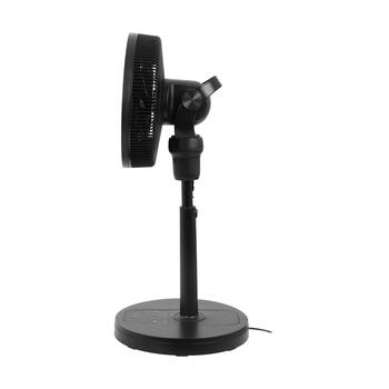 Eurom Vento 3DS Comfort Black grīdas ventilators gaisa cirkulācijai telpu dzesēšanai 25W 35cm 3D oscilācija 12 ātrumi tālvadība melns (384932)