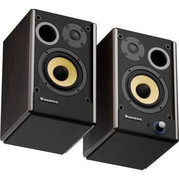 Genesis колонки Arsen 402BT NGS-2416, 60 Вт, 60 - 20000 Гц, 2.0 канала, Bluetooth 5.3, RCA, оптический, бронзовый (NGS-2416)