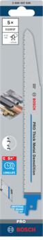 5 zobenzāģa asmeņi S1130CF, Heavy Metal, Zobenzāģiem PRO THICK METAL DEMOLITION S1130CF ASMENS, 2608657528, BOSCH (2608657528)
