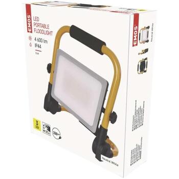 Emos LED прожектор ILIO ZS3342, 51 W, 4600 lm, 220 mA, 220-240 V, IP44, 110°, нейтральный белый, алюминий, 1,5 м (ZS3342)