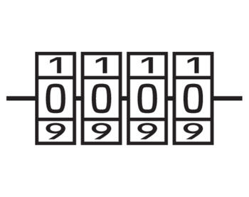Vorel Навесной замок с 4-значным кодом, 77608, 40 мм, 4 цифры, латунный корпус, стальная дужка, 5 мм диаметр дужки (77608)