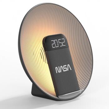 Nasa Bluetooth Динамик/Будильник/SPC600, 5W, Qi 15W, LED свет, USB-C кабель (SPC600)