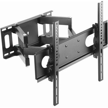 Gembird sienas stiprinājums WM-55ST-04, 32-55'' televizori, VESA 400 x 400 mm, 35 kg, 120° pagrieziens, 20° slīpums, melns (WM-55ST-04)