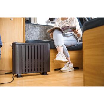 Eurom RAD 1000 Без масла 363784, 1000 Вт, 3,5 кг, 150 см сетевой шнур, термостат, защита от перегрева (363784)