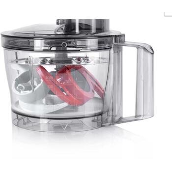 Bosch Кухонный комбайн MCM3401M, 800 Вт, 2 скорости, 2.3 Л, Блендер, Мясорубка, Черный/Нержавеющая сталь (MCM3401M)