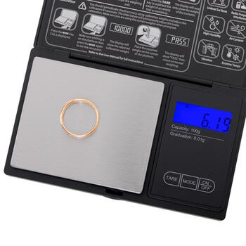 Высокоточные кухонные весы с максимальной нагрузкой 01 kg черные AD3176 Adler (AD 3176)