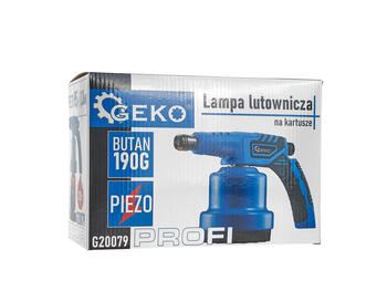 Pārnēsājams gāzes deglis (Piezo aizdedze) ar metāla korpusu PROFI G20079 GEKO (G20079)