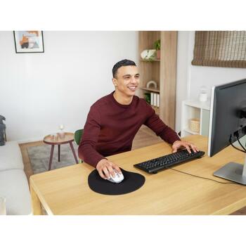 Trust gēla peles paliktnis BigFoot XL 23728, 255x295mm, 292mm, 19mm, melns, ergonomisks, neslīdošs apakšpuse (23728)