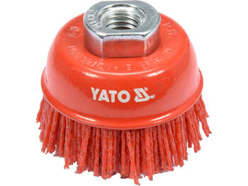 Yato disku birste YT-47785, 65mm, M14, 12200 min⁻¹, neilona sari, priekšēja birste (YT-47785)