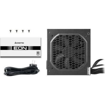 Chieftec barošanas bloks EON ZPU-600S, 600W, ATX 2.3, 80 PLUS, aktīvais PFC, 20+4 pin ATX, 4x SATA, 2x PCIe 6+2 pin, 2x Molex (ZPU-600S)