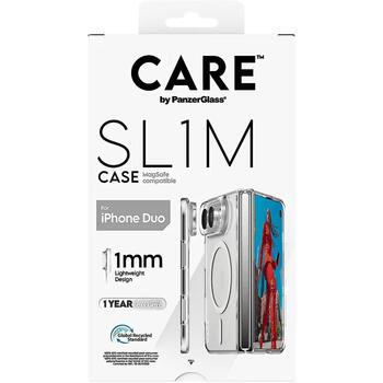 PanzerGlass Care | Back cover | iPhone Duo | Apple | Recycled plastic | Transparent (CR12569)