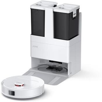 Jonr putekļsūcējs robots T5 Lite, 8000 Pa, 2600 mAh, 150 min, 4 l, 4 h, balts, mazgāšanas funkcija, automātiskā uzlāde, lietotne (T5 Lite)
