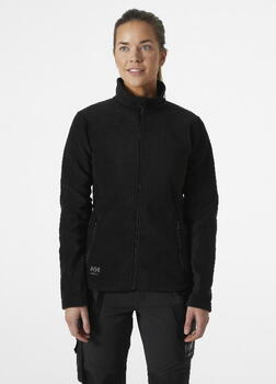 Helly Hansen sieviešu flīsa jaka Manchester 2.0 zip-in 72094_990-L, melna, L, 320 g/m², 100% pārstrādāts poliesteris (72094_990-L)