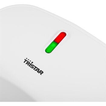Tristar Sandviču tosteris SA-3052, 750 W, 1 plāksne, 2 konditorejas izstrādājumi, balts, viegli tīrāms, neslīdošas kājas (SA-3052)