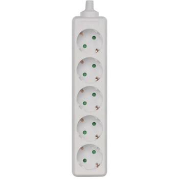 Emos Удлинитель P0520, 5×2P+PE, IP20, 3680W, белый, защита от детей (P0520)