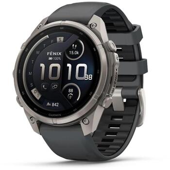 Garmin умные часы Fenix 9 Pro 010-04336-21, 47мм, титановый корпус, AMOLED 1,4
