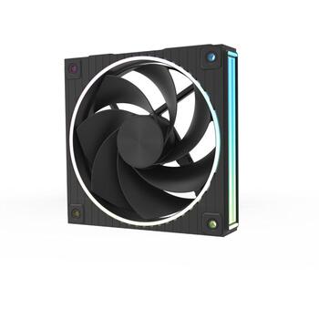 Zalman вентилятор ZM-DF120R A3 BLACK, 120мм, 800-2300 об/мин, 67.17 CFM, 1.87 mmH2O, 35.1 дБА, ARGB, 2 подшипника, PWM (ZM-DF120R A3 BLACK)