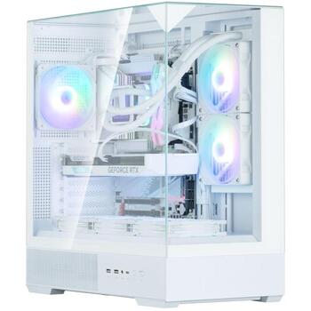 Zalman P40 PRISM WHITE корпус, Midi Tower, 1x120mm ARGB вентилятор, 3x2.5