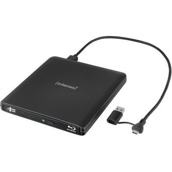 Intenso DVD RW 5401500 USB 3.2, 6x BD-R, 8x DVD+R, 24x CD-R, черный, загрузка спереди, Ashampoo (5401500)