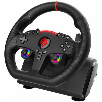 Subsonic Superdrive 270 GT гоночный руль SA5721-1, 270 градусов, 27 см, 2 педали, двойной вибрационный мотор (SA5721-1)