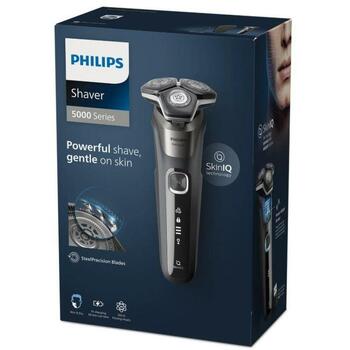 Philips skuveklis S5887/30, 3 galvas, 60min, akumulators, ātra uzlāde, ceļojumu soma, ūdensizturīgs, mitra skūšanās (S5887/30)