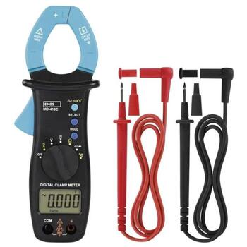 Emos Токовый мультиметр MD-410C M0400N, 400A AC, 400A DC, 4-600V AC, 400mV-600V DC, 400Ω-40MΩ, автоматическое отключение (M0400N)