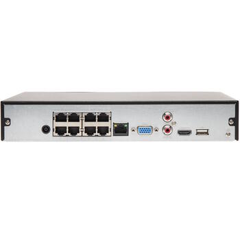 Dahua NVR4208-8P-4KS2/L — 8-канальный PoE сетевой видеорегистратор с поддержкой 4K и функциями AI-камер Белый (NVR4208-8P-4KS2/L)