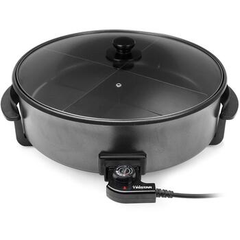 Tristar Multifunkcionāla Grila Panna XXL PZ-9145, 1500 W, 230 V, 7.5 l, melna, 5 temperatūras iestatījumi, neslīdošas kājas (PZ-9145)