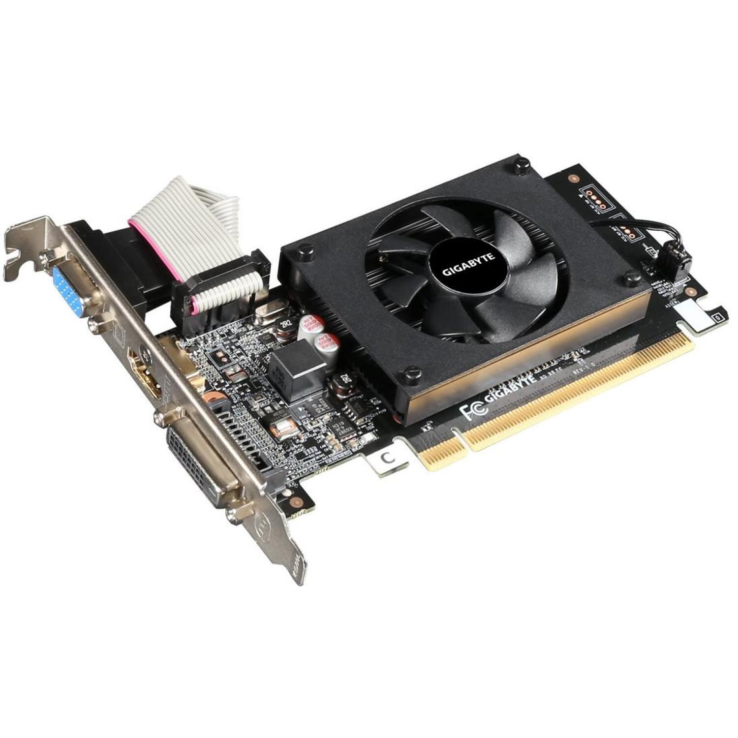 Gigabyte Videokarte GV-N710D3-2GL 2.0, 2 GB, DDR3, DVI-D 1, HDMI 1, PCIe 2.0, 1600 MHz, 954 MHz (GV-N710D3-2GL 2.0)