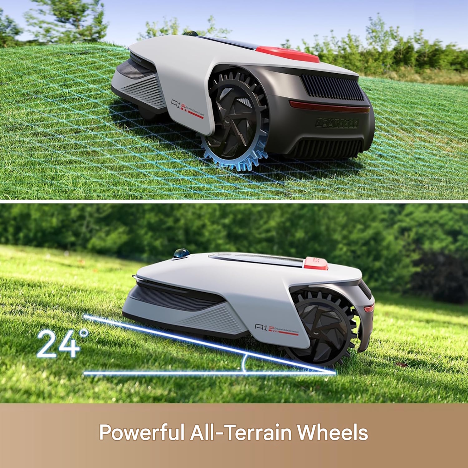 Dreame A1 Pro робот-газонокосилка беспроводная 800m² 220mm LiDAR навигация MLLA7200 Серая (MLLA7200)