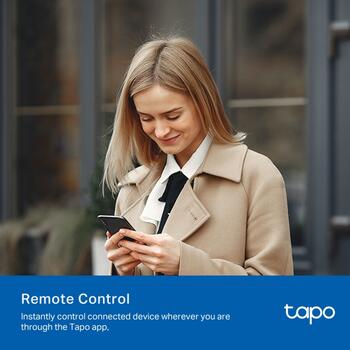 TP-Link Tapo P110M viedais kontaktdakša, 13A, 2990W, 2.4GHz WiFi, Matter, enerģijas uzraudzība, kompakta (TAPO P110M)