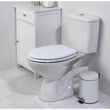 Beldray Рифленое сиденье для унитаза LA033758WFPEU7, 360x429mm, белый, нержавеющая сталь, влагостойкое (LA033758WFPEU7)
