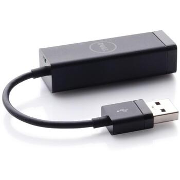 Dell USB адаптер 470-ABBT, 1000 Mbit/s, 1x USB-A 3.0, 1x RJ-45, Проводной Ethernet, USB питание, Черный (470-ABBT)
