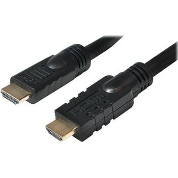 Logilink HDMI кабель CHA0025, 25м, активный, HDMI-HDMI, 4K, Ethernet, позолоченные контакты, черный (CHA0025)