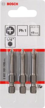 Urbjmašīnām/skrūvgriežiem SKRŪVGRIEŽA UZGALIS EXTRA HARD, 2607001526 BOSCH (2607001526)