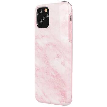 Devia Marble серии чехол iPhone 11 Pro Max розовый, 102010532084, PC+TPU, защита от падений и царапин, пыленепроницаемый (102010532084)