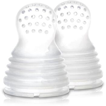 Kidsme Food Feeder Plus maināms silikona uzgalis XL 2 gab., 160360, no 6 mēn., silikons (160360)