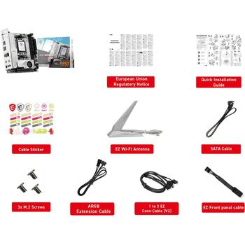 Msi Datora mātesplate MPG B850I EDGE TI WIFI, DDR5 128GB, 2x M.2, 5G LAN, Wi-Fi 7, HDMI 2.1, 7.1 audio (MPG B850I EDGE TI WIFI)