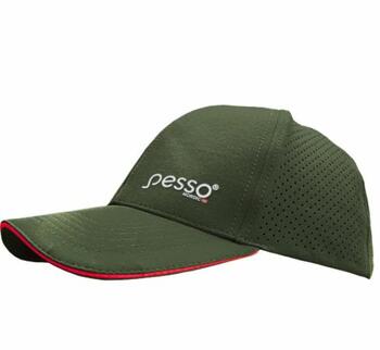 Pesso Кепка Nexus с козырьком KP185OG, зеленый/красный, 92% нейлон/8% спандекс, вентиляция, регулируемая (KP185OG)
