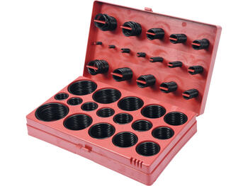 Yato blīvgredzenu komplekts YT-06876, 419 gab, NBR, DIN 3771, Ø3x1,5 mm līdz Ø50x3,5 mm, šķirotājā (YT-06876)