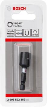 Seškanta atslēga Impact Control10mm, Tiecienskrūvgriežiem, akumulatoru skrūvgriežiem PRO IMPACT GALA ATSLĒGA, 2608522352, BOSCH (2608522352)
