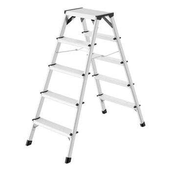 Hailo D60 StandardLine 038655007, двусторонняя алюминиевая лестница, 2x5 ступеней, 265см, 150кг, Soft-Grip (038655007)