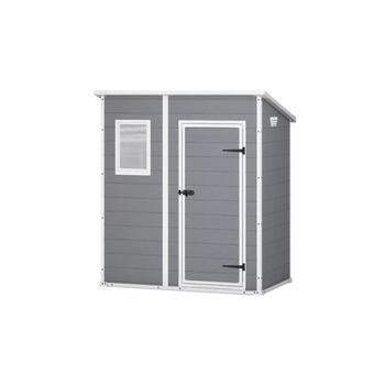 Keter Садовый сарай Manor Pent 6x4 29199514, 183,5x111x200,5см, 42кг, напольная панель, окно, вентиляция, запираемая дверь (29199514)