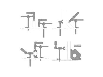 Metināšanas galda spīle TCP Ø16mm 200x160mm PI19100 PIHER (PI19100)