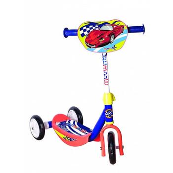 Muuwmi KiddyScooter самокат AU 506, Racing, 2-5 года, 20кг, колеса 140мм/120мм, стальная рама (AU 506)